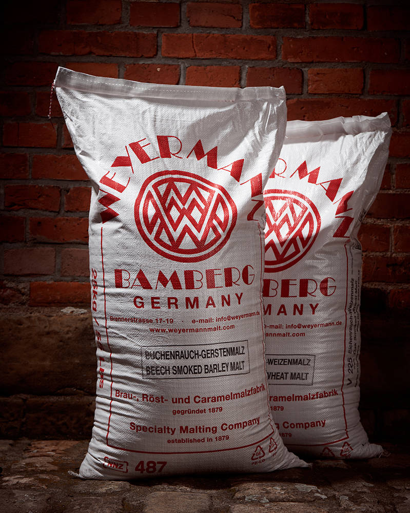 bøgerøget bygmalt (Weyermann®), hel, 25 kg - 2