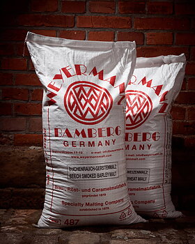 bøgerøget bygmalt (Weyermann®), hel, 25 kg