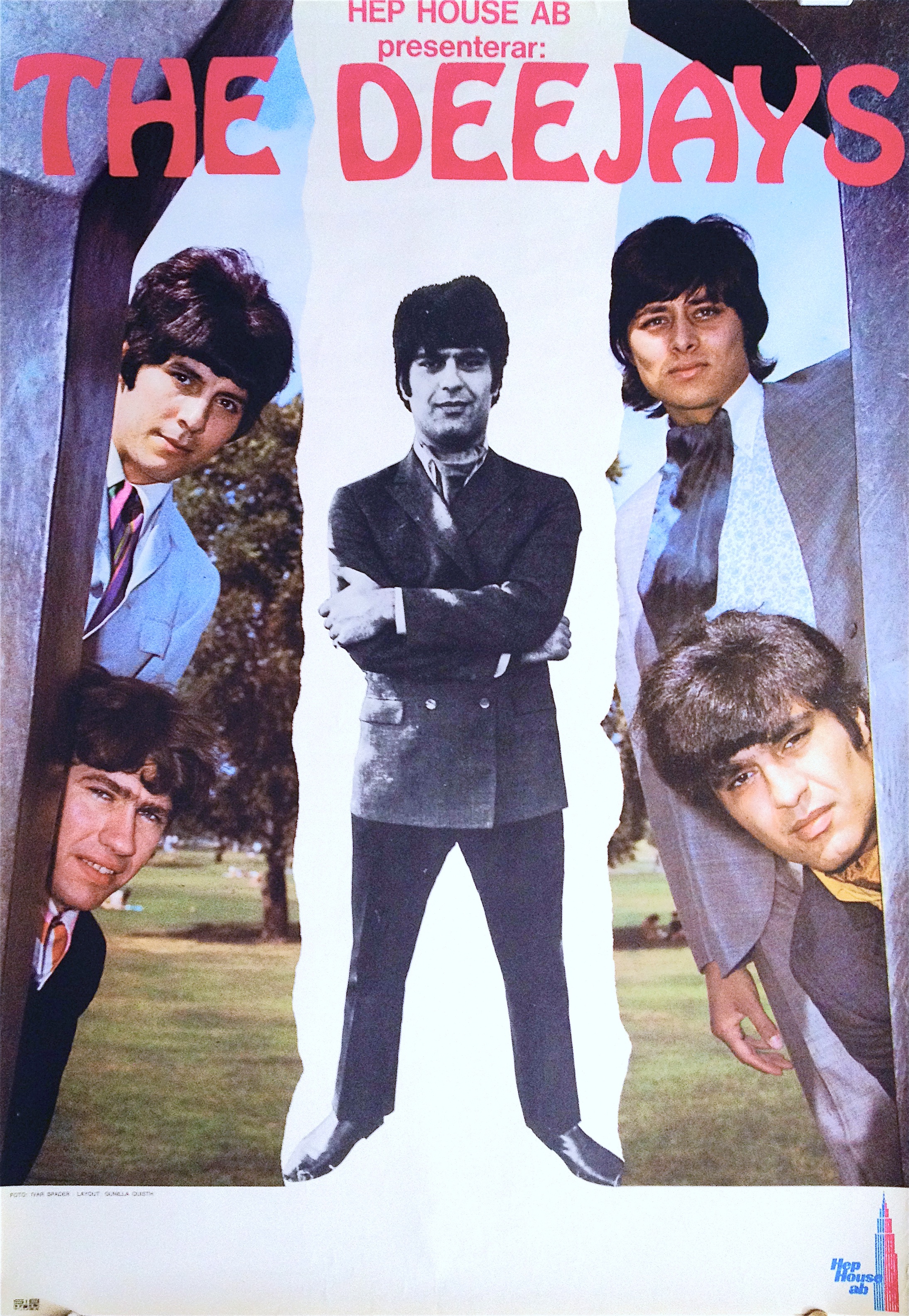 DEEJAYS (1967) - Tour poster