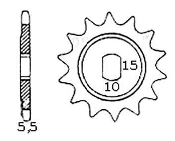 Sprocket, Front ILO 16 Teeth - 2