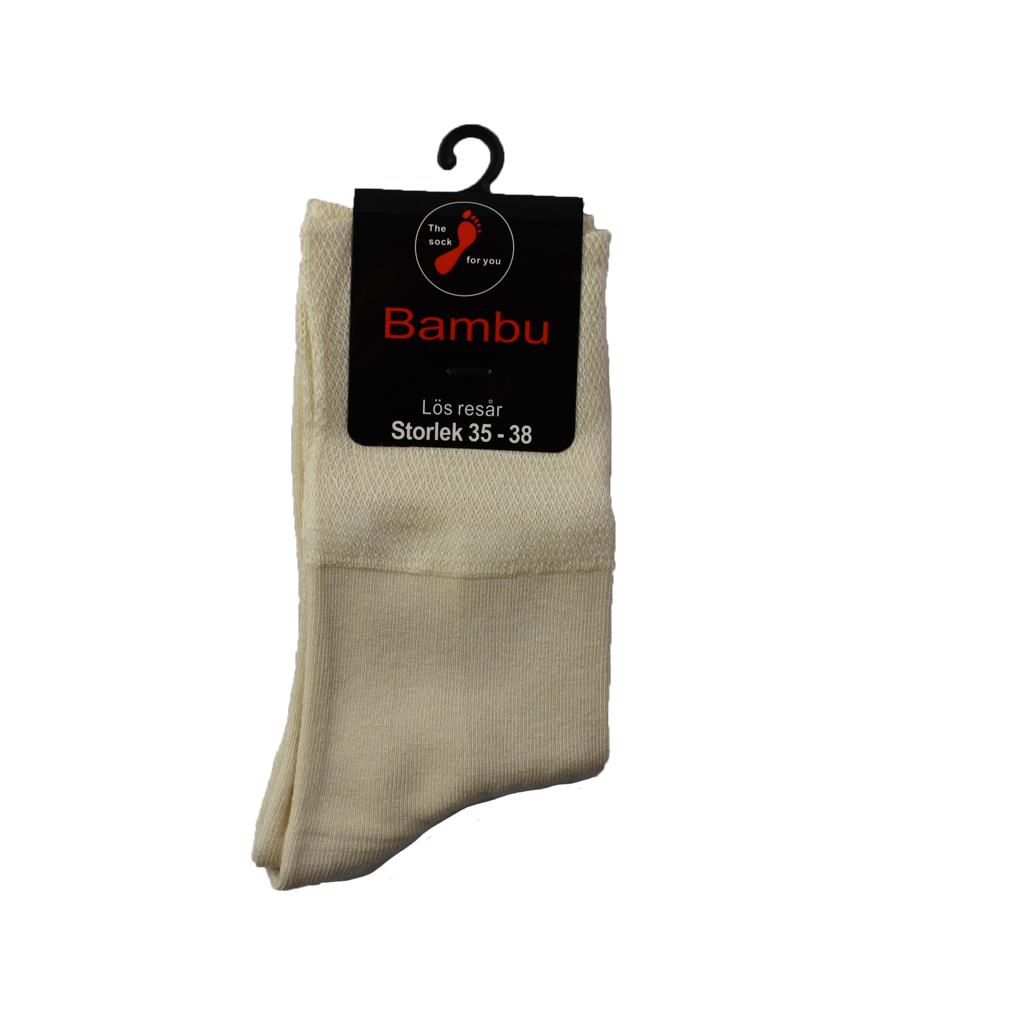 Bambu lös resår - Utan tåsöm 4 par - 8