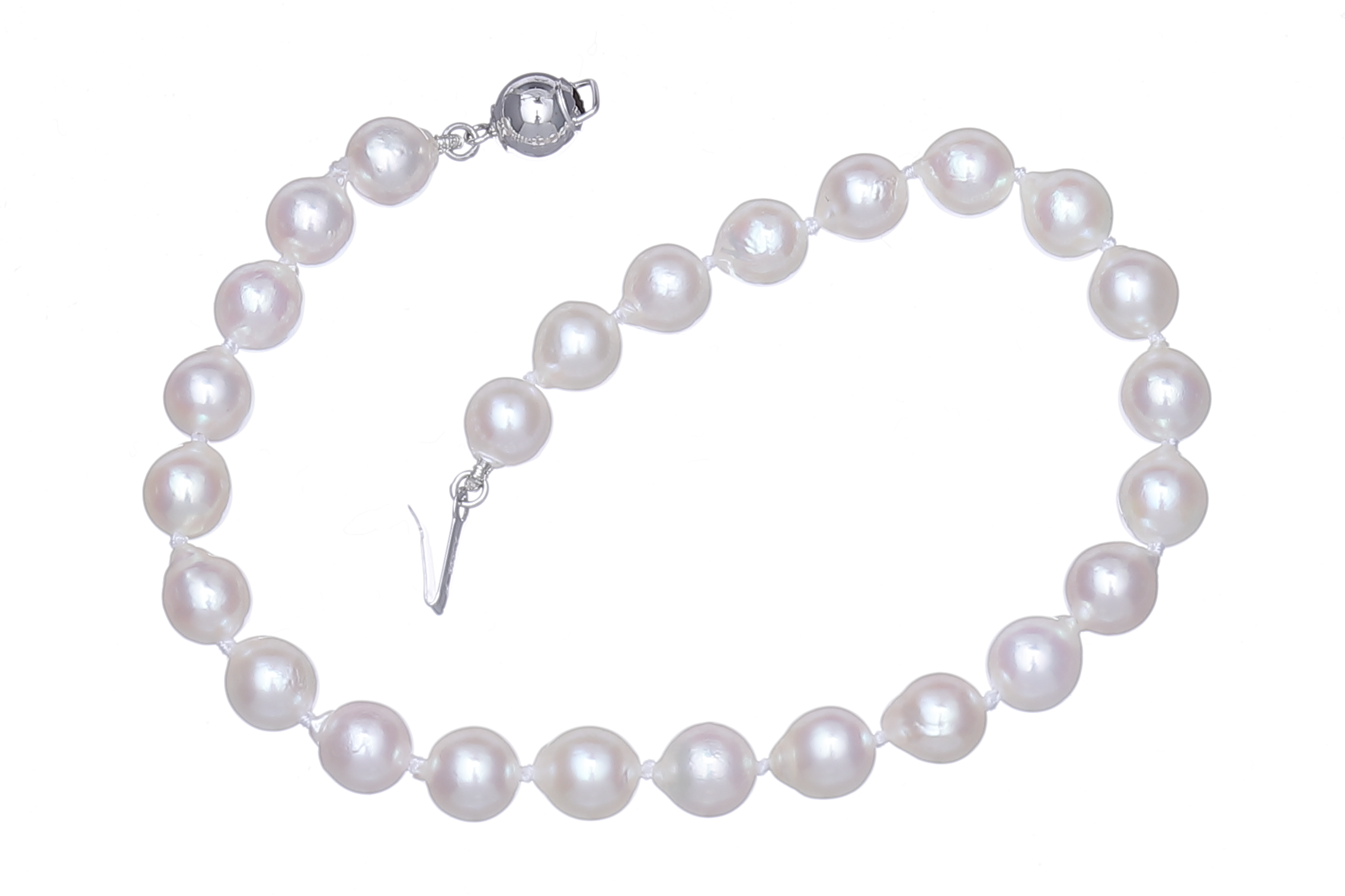 Akoya pearl bracelet set with white gold clasp 6-6.5mm - 3