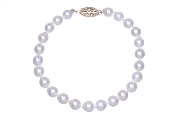 Akoya pearl bracelet set with gold clasp 5-5.5mm