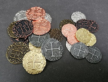 1700 Talet Pirat /Spansk Mynt i Metall - 22mm