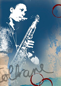 Art print John Coltrane