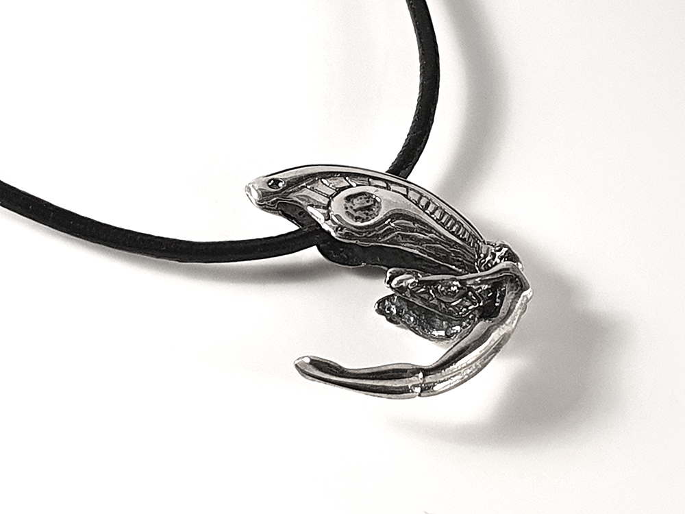 Fe, svävande, ca. 26mm, hänge 925-silver - 3