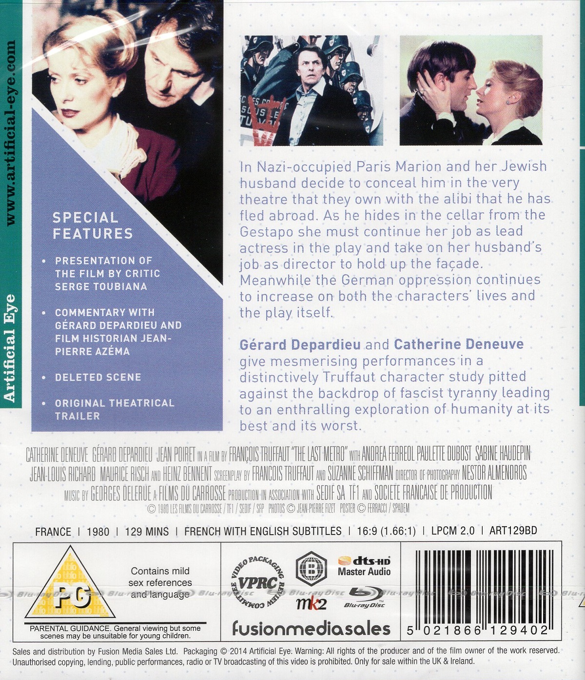 The Last Metro (ej svensk text) (Blu-ray) - 2