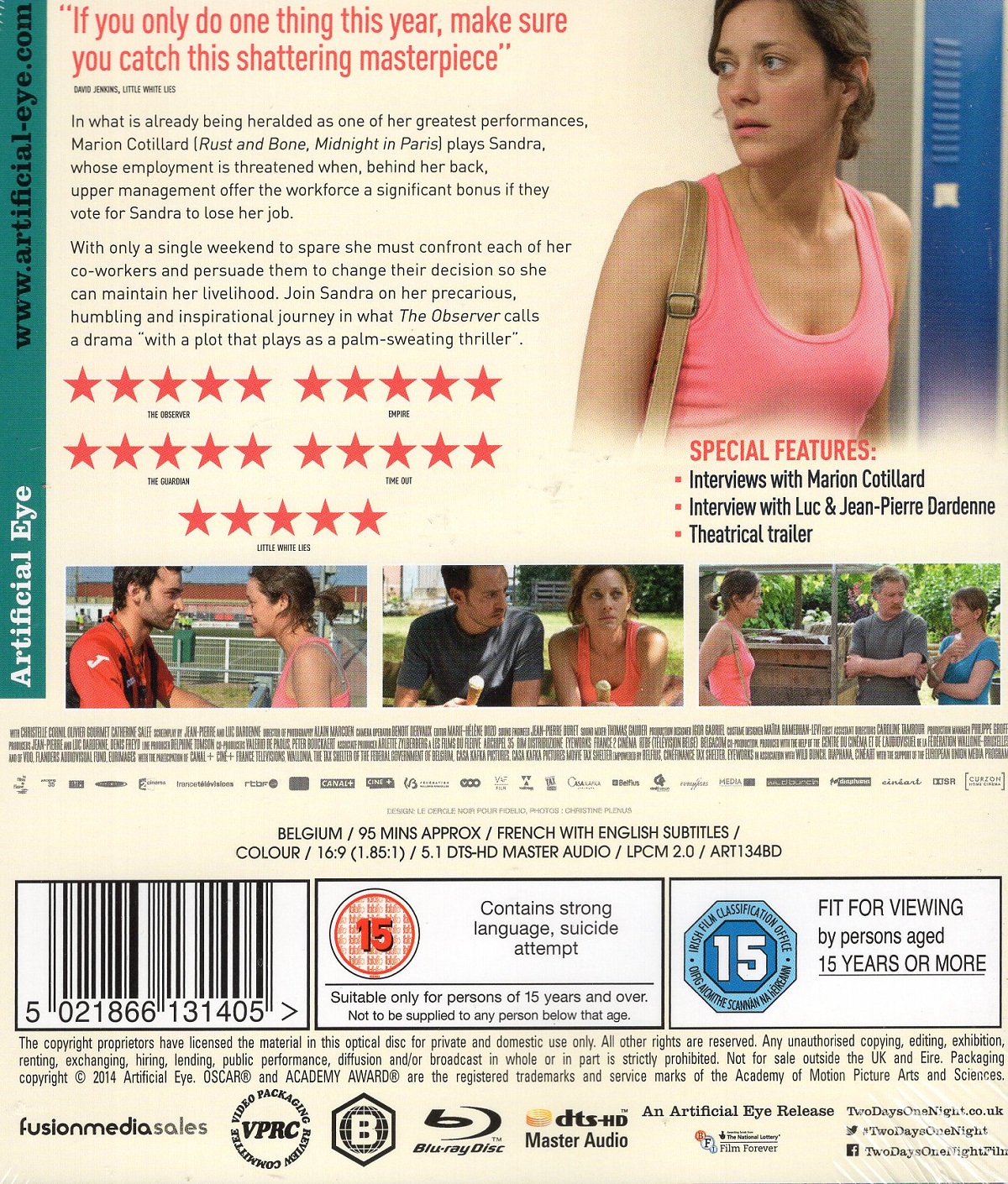 Two Days, One Night (ej svensk text) (Blu-ray) - 2