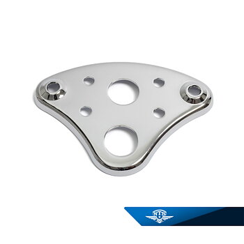 Deckplatte Frontgabel 8 Löcher. z.B. Compact. Chrom