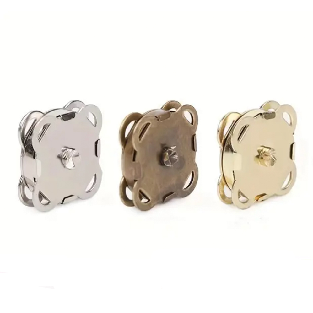 Magnetlås av metall, silver - 3