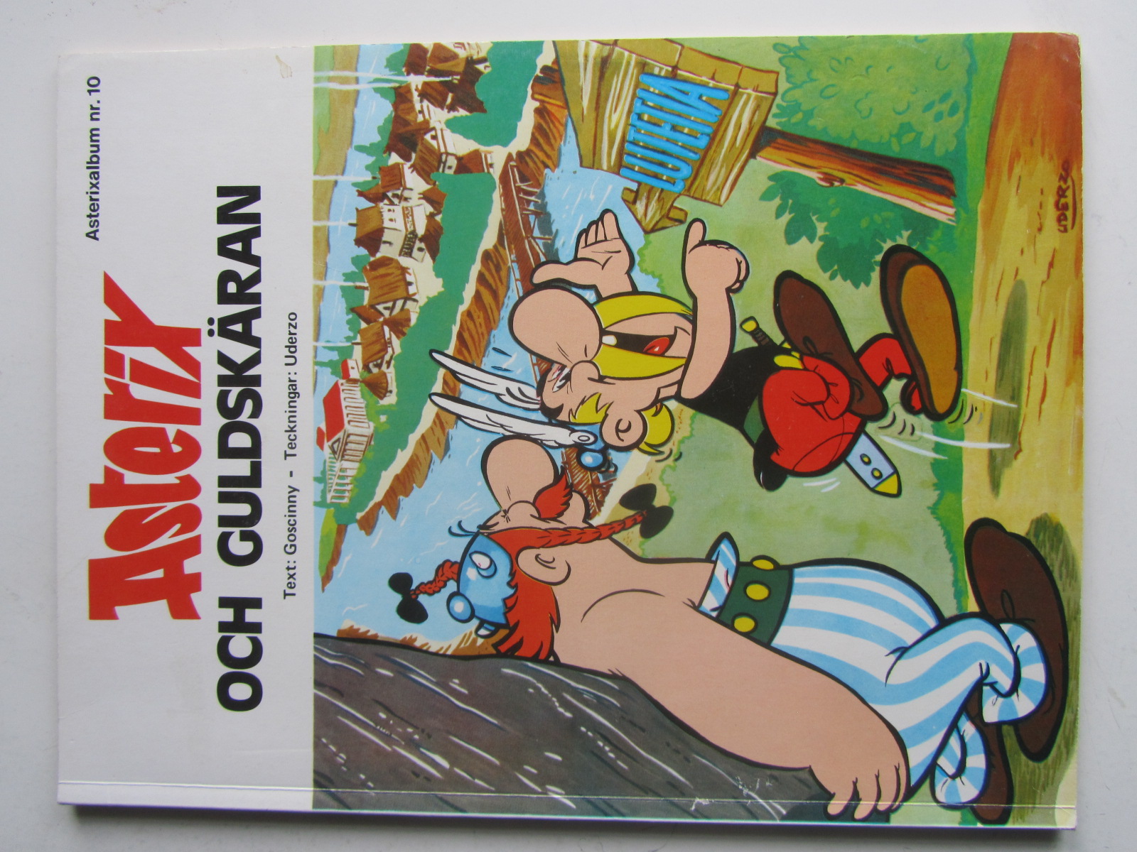 Asterix 10 Asterix och guldskäran 1:a upplagan Vg+