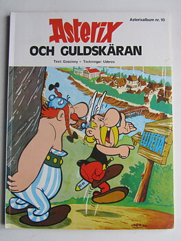 Asterix 10 Asterix och guldskäran 1:a upplagan Vg+