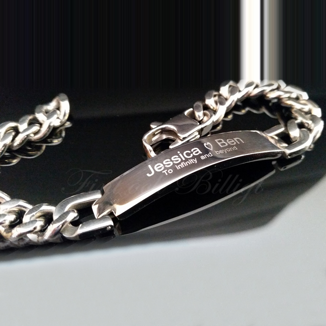 Bracelet Pansar Link Tag - ID-Bracelet 10mm*210mm Steel - 5