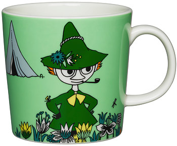Arabia Moominmug 30 cl - Snufkin Green