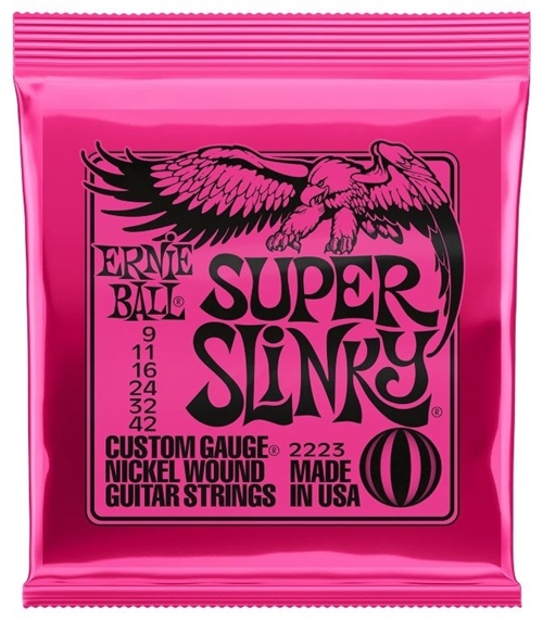 Ernie Ball Super Slinky Strängset - 2223 Elgitarr 09-042