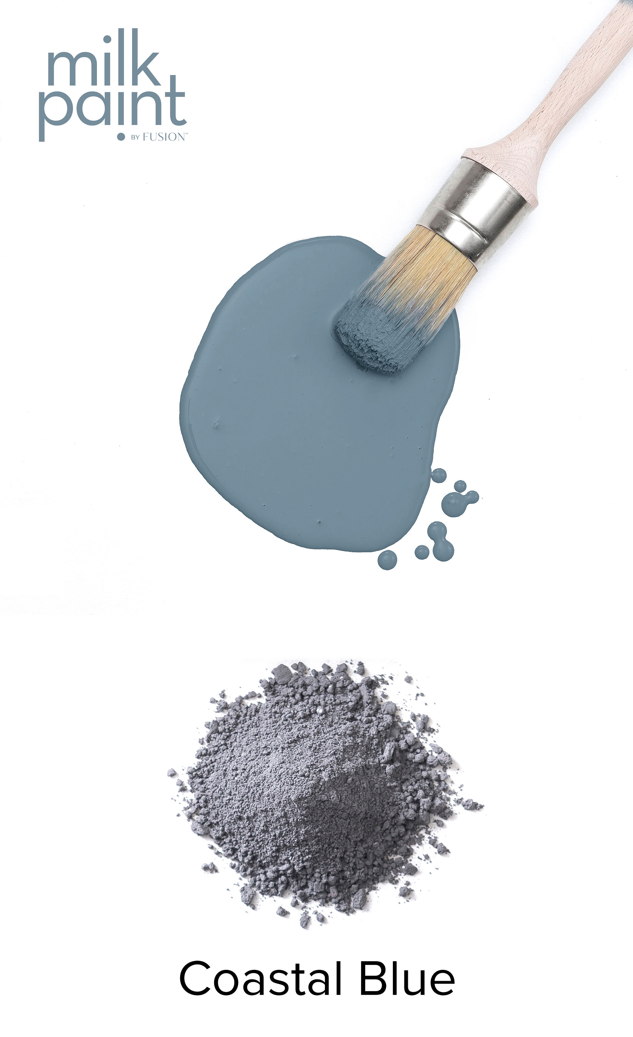 Milk Paint By Fusion  Coastal Blue Provpåse 50 g