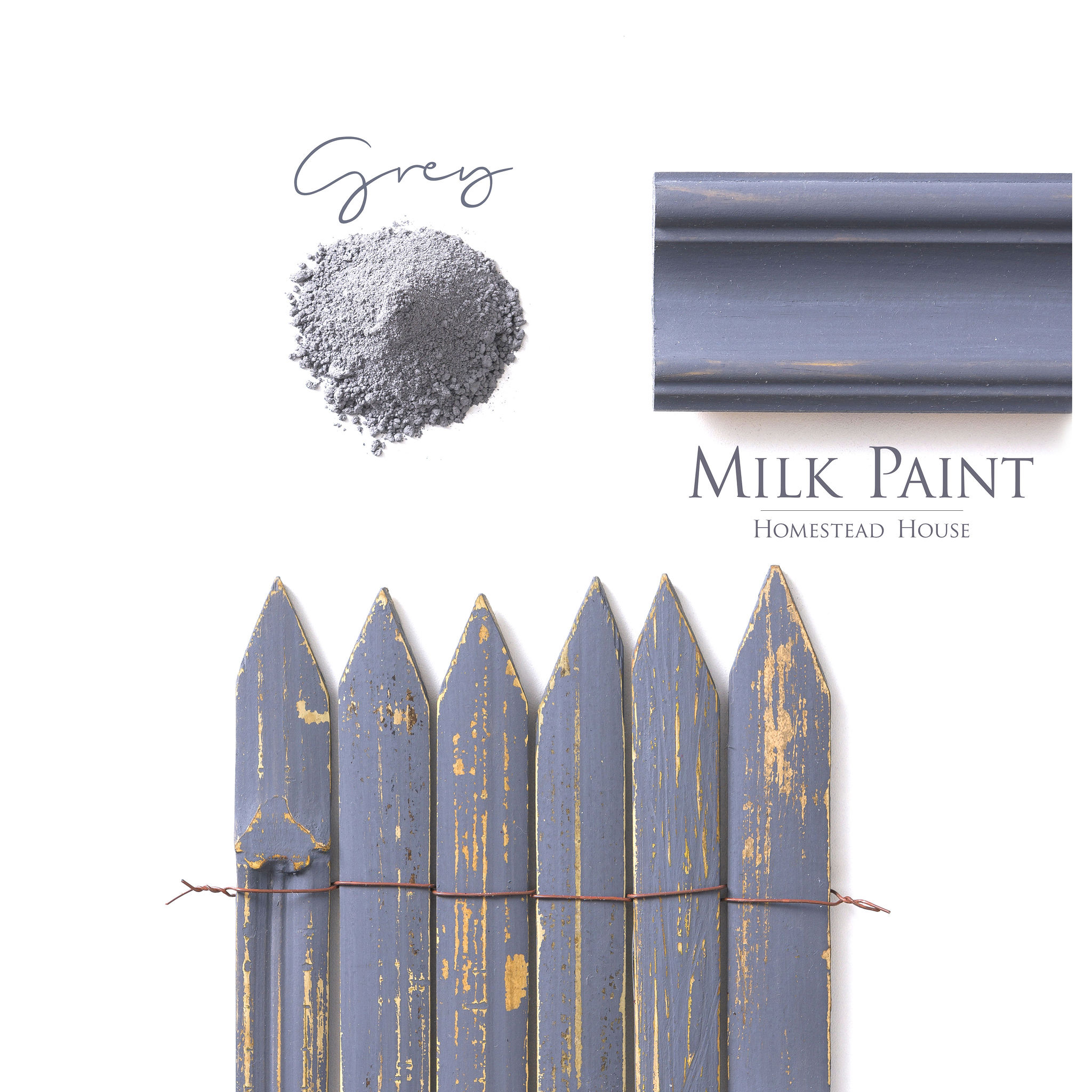 HH Milk paint Homestead Grey Provpåse 50 g 