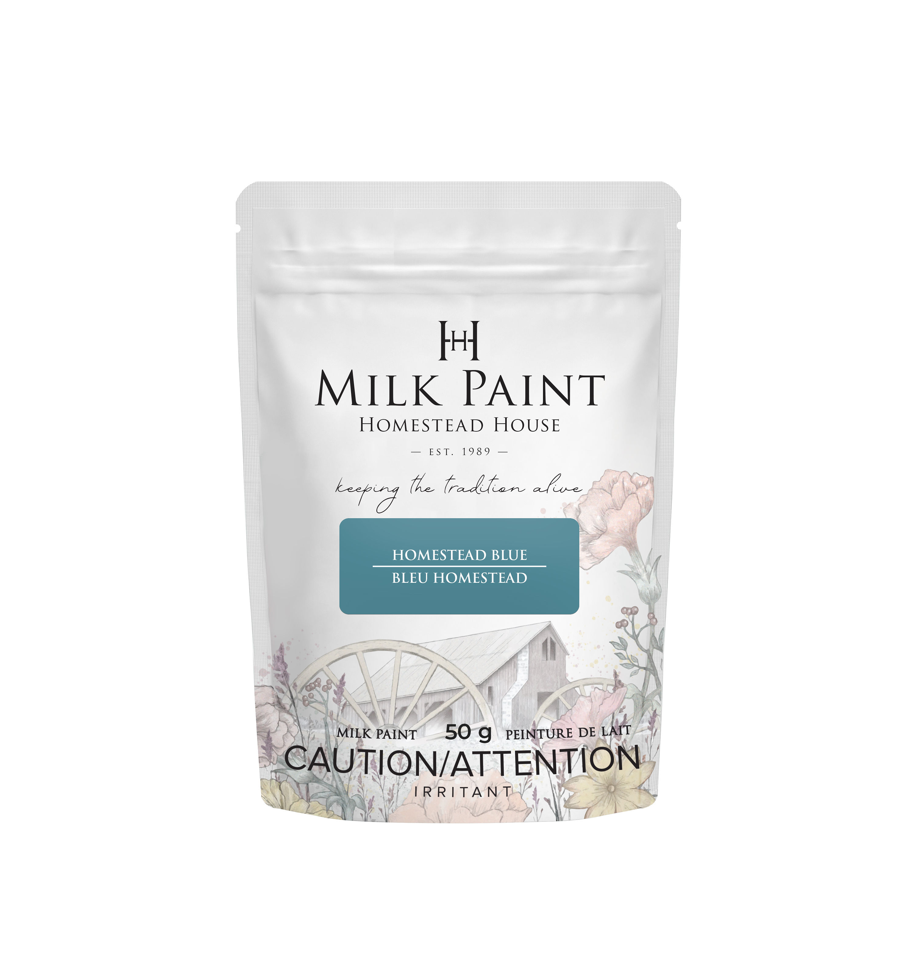 HH Milk Paint Homestead Blue Provpåse 50 g  - 6