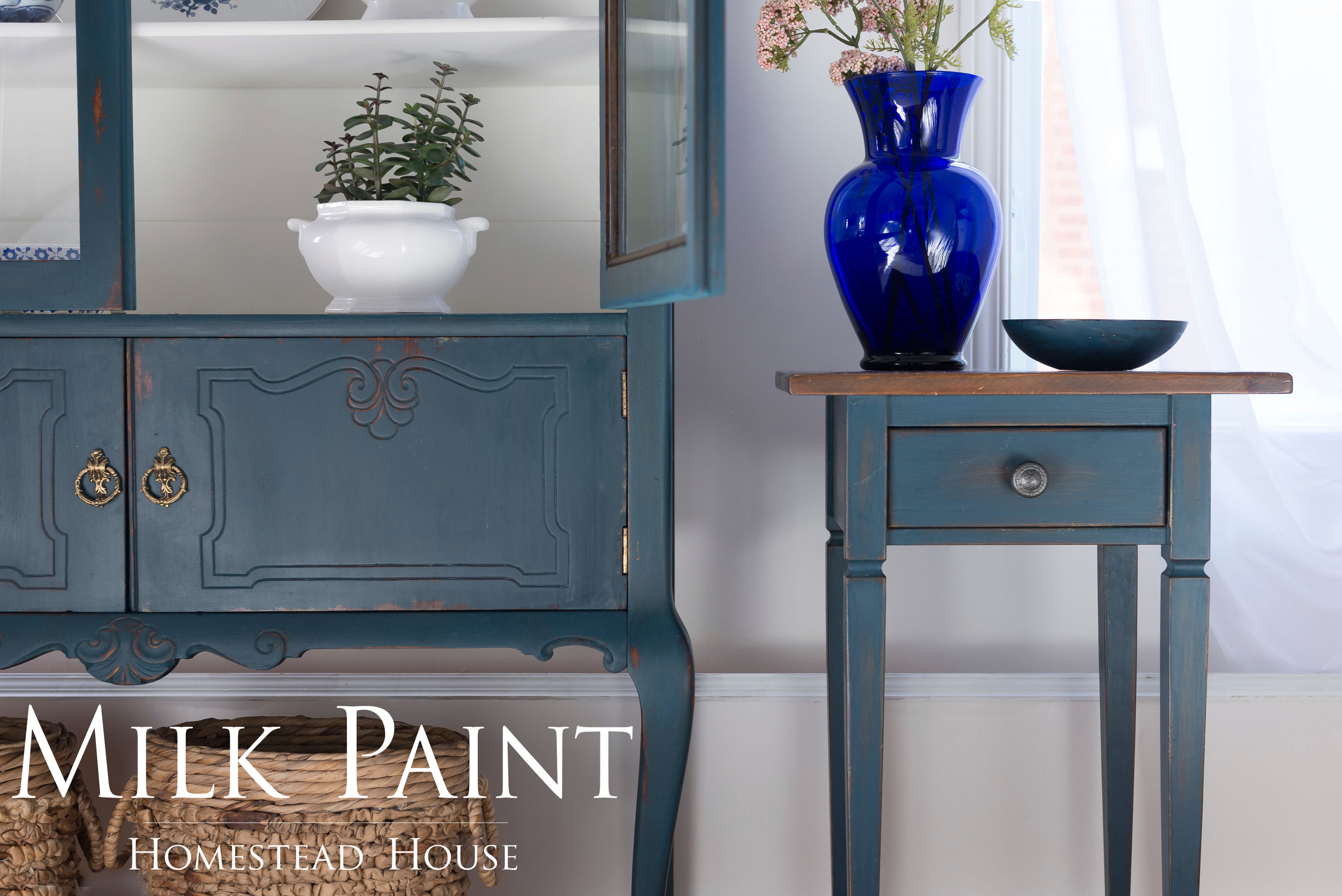 HH Milk Paint Homestead Blue Provpåse 50 g  - 5