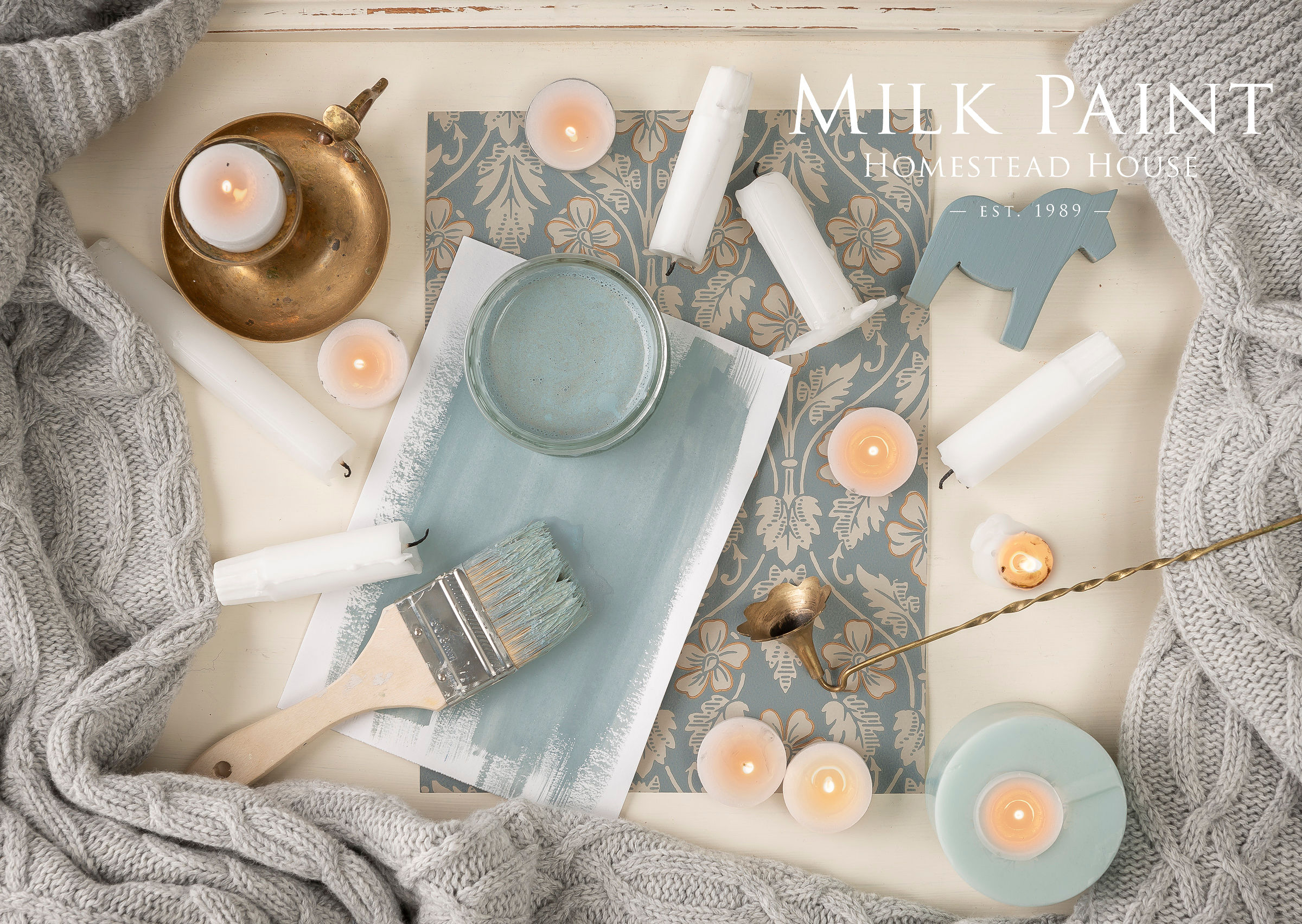 HH Milk paint Solstic Blue 330 g  - 2