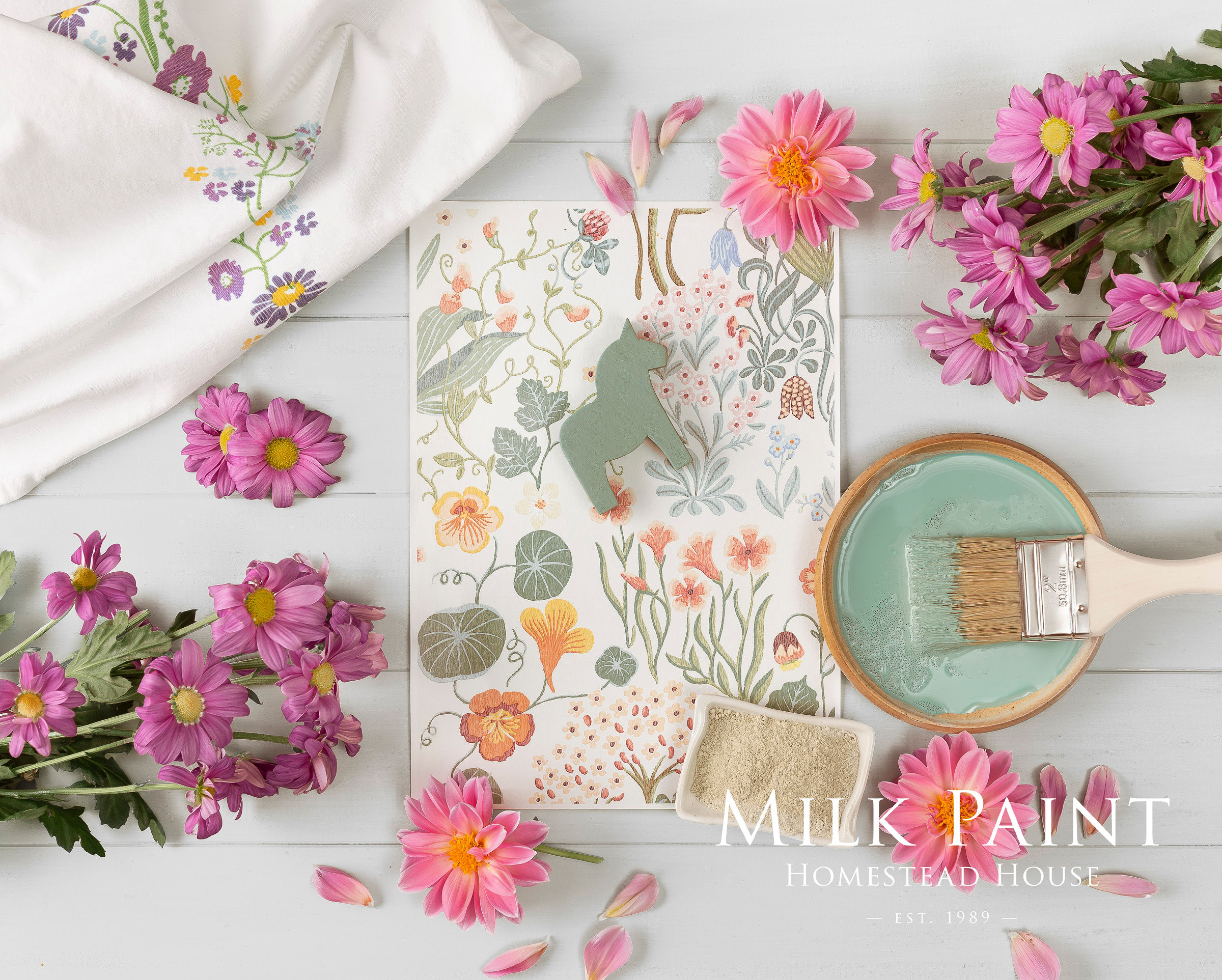HH Milk Paint Stockholm Green 330 g  - 2