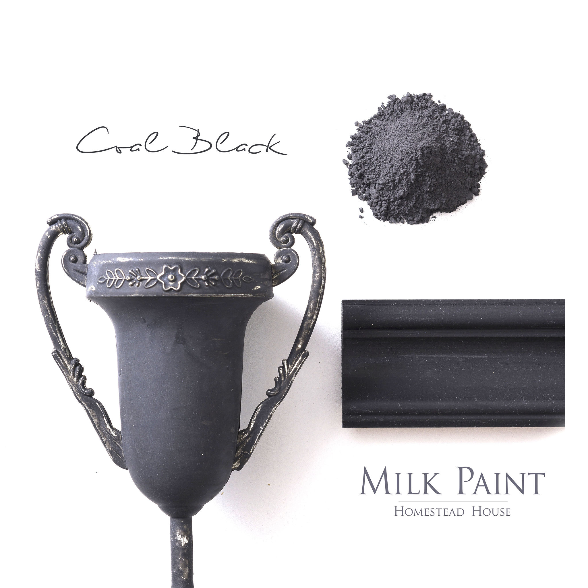 HH Milk Paint Coal Black Provpåse 50 g 