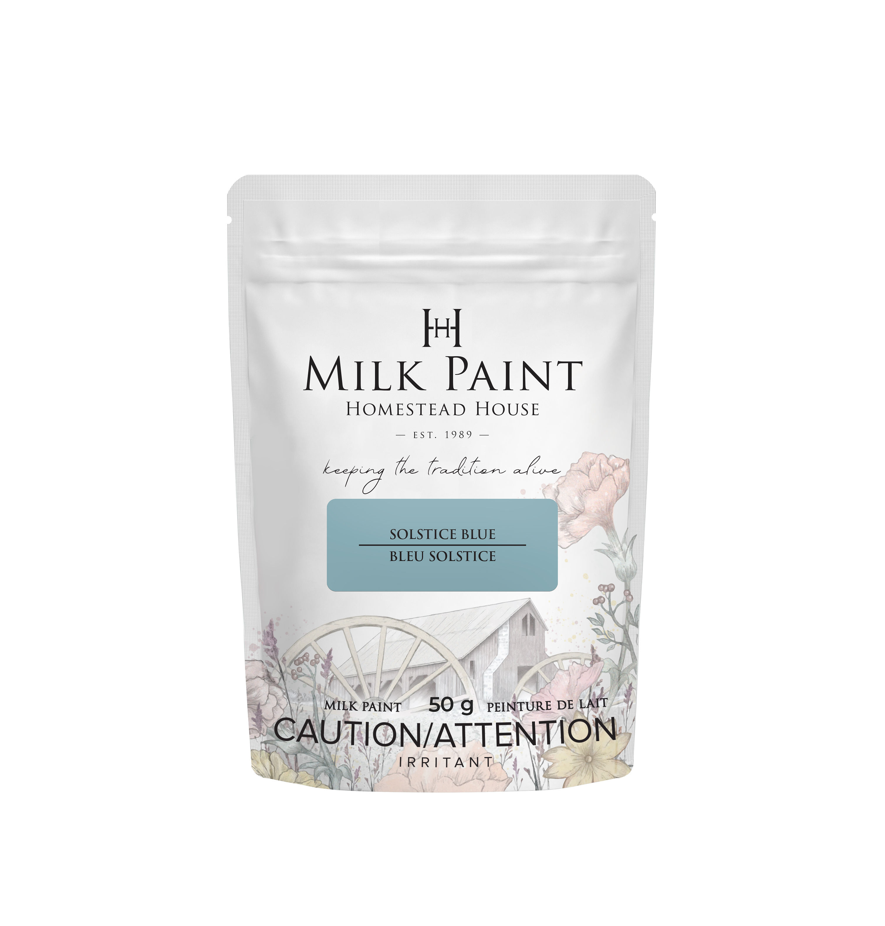 HH Milk Paint Solstice Blue Provpåse 50 g  - 3