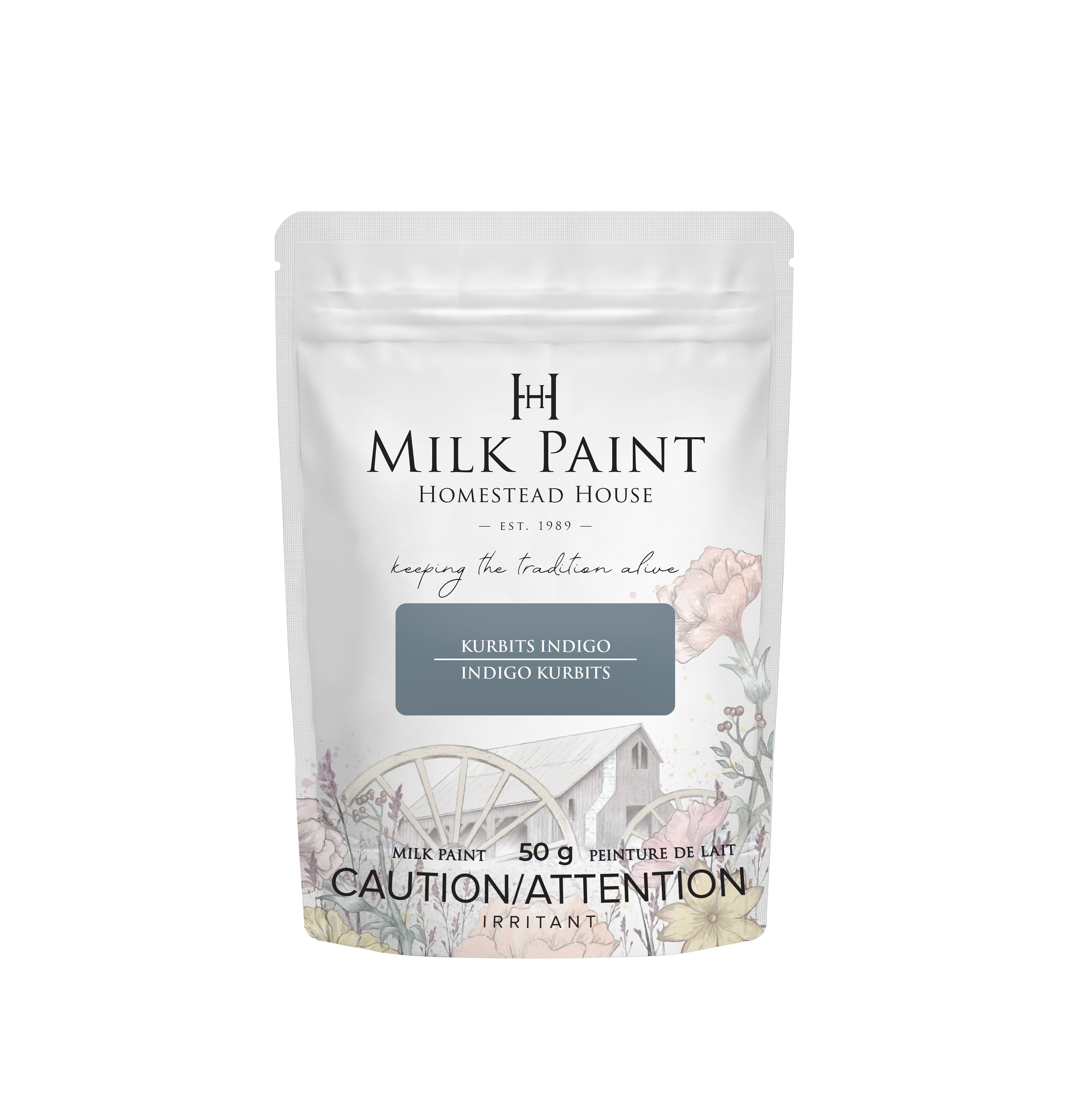 HH Milk Paint Kurbits Indigo  Provpåse 50 g - 3