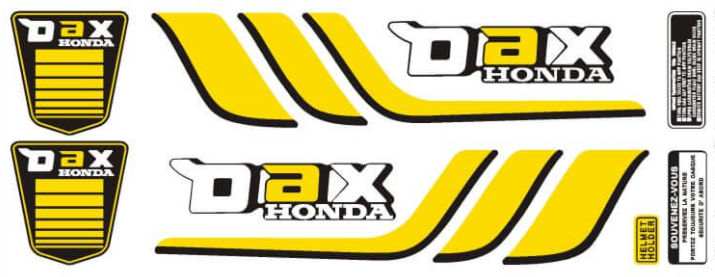 Dax ST70 1978-81 decal set