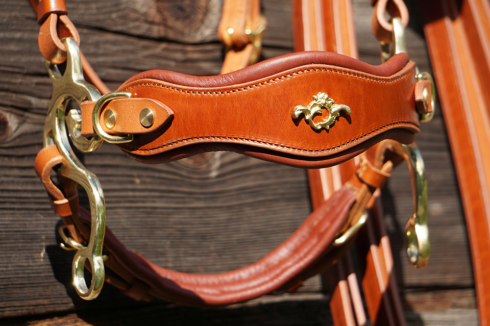 Hackamore bridle Noble by Opux®, havana - 10