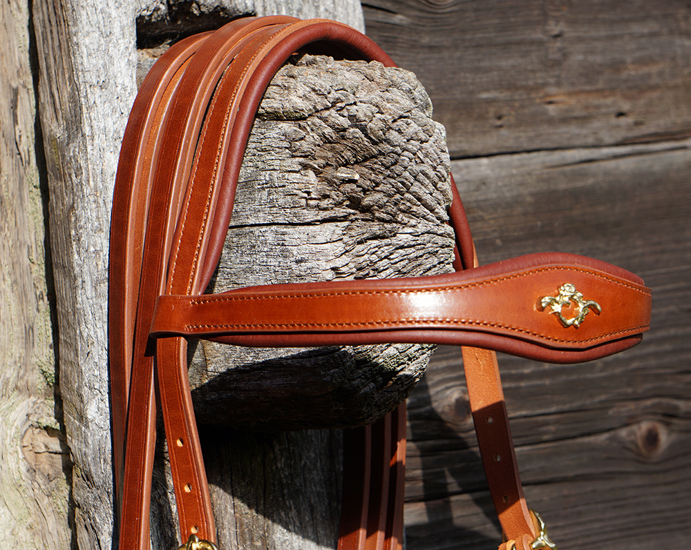 Hackamore bridle Noble by Opux®, havana - 8
