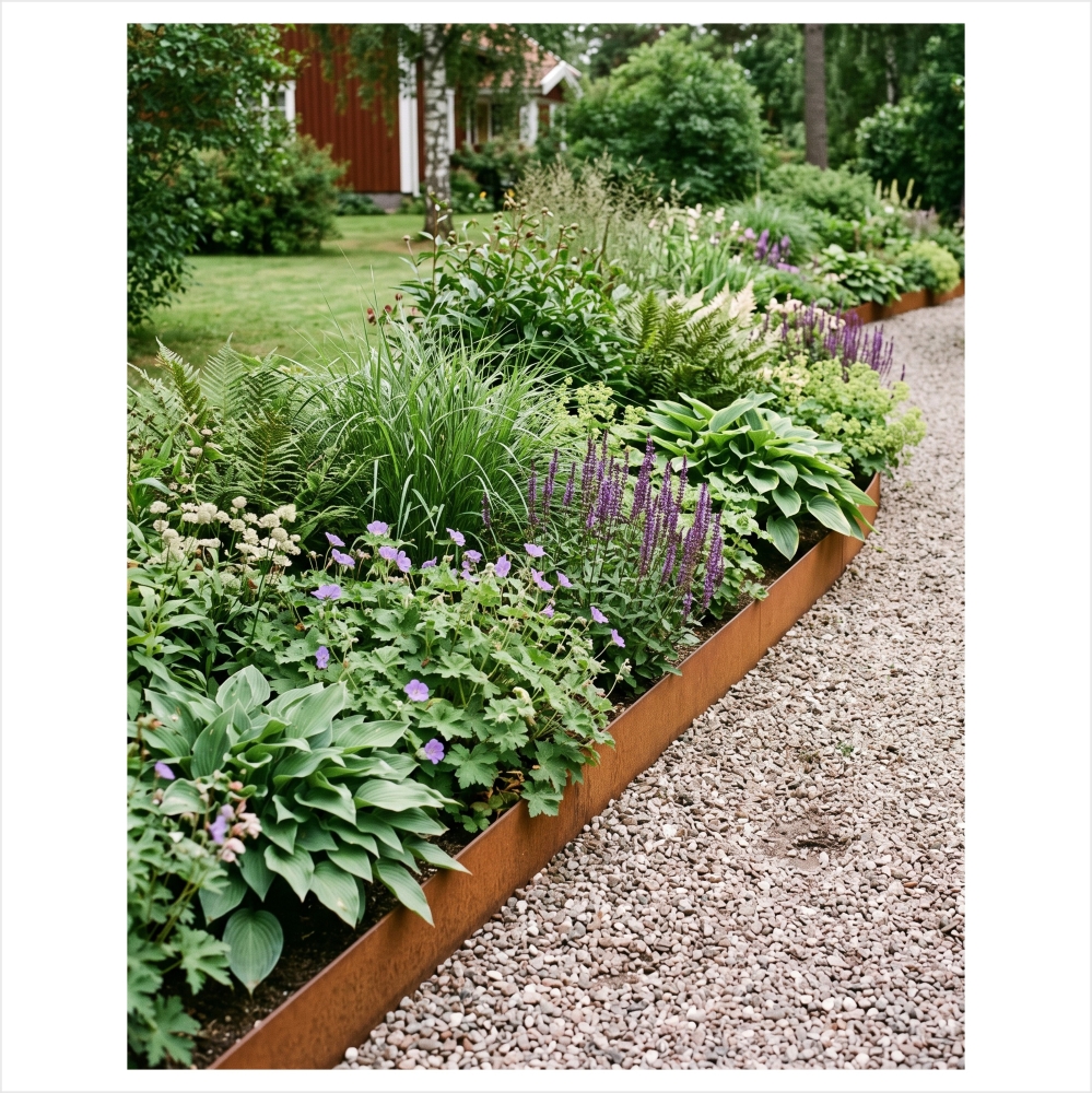 Kantstöd Smidig - Corten 2250X190X3 mm - 3