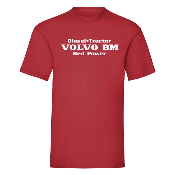 T-shirt Volvo BM " Diesel + Tractor" Röd