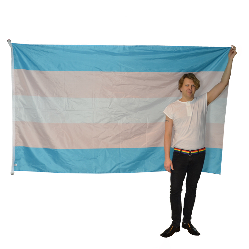 Transgenderfahne für Fahnenmast  - 2