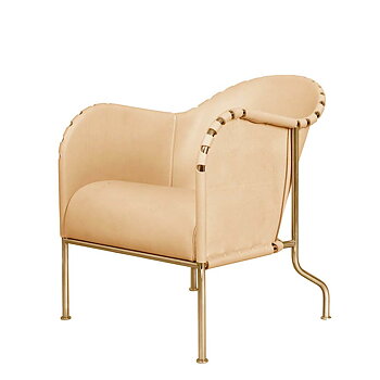 Bruno Armchair (Brass stand)  - Källemo