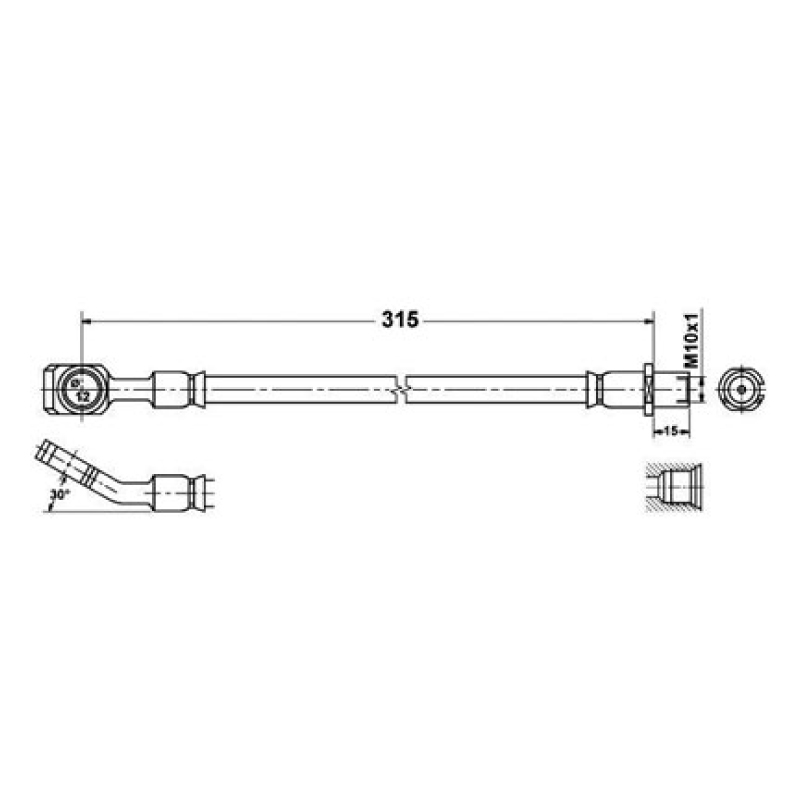 Bromsslang bak 9-3 03-07 - 2