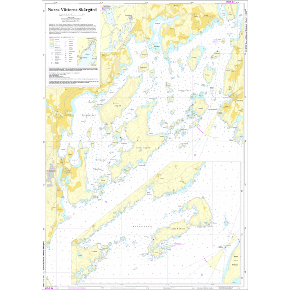 No: 121-01/02 Norra Vättern - out of stock - contact Åmmebergs båtklubb
