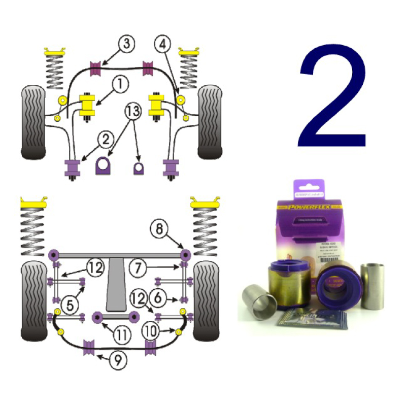 9-2X Front Wishbone Rear Bush