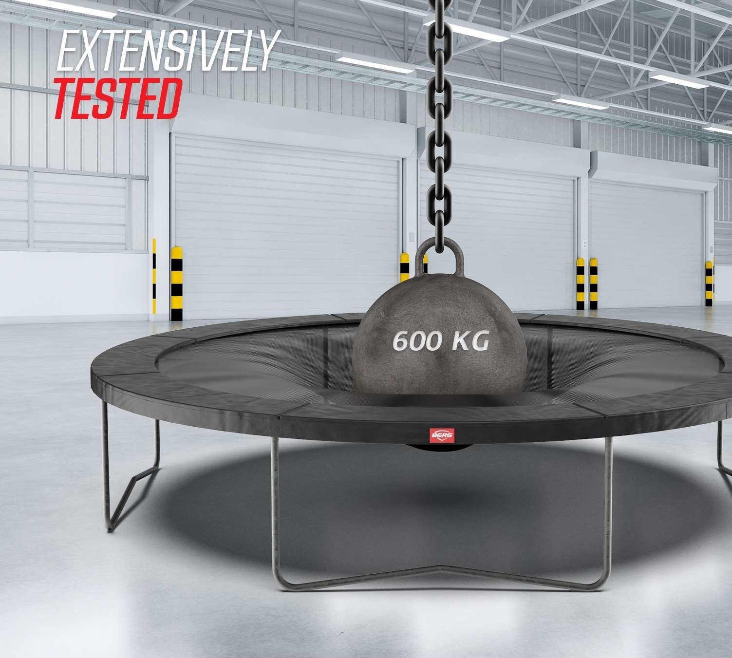 BERG InGround Favorit 380 AirFlow Grön + skyddsnät Comfort - 7