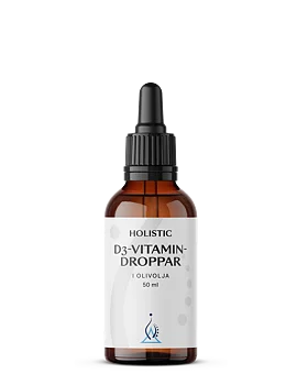 D3-vitamin droppar i olja Holistic