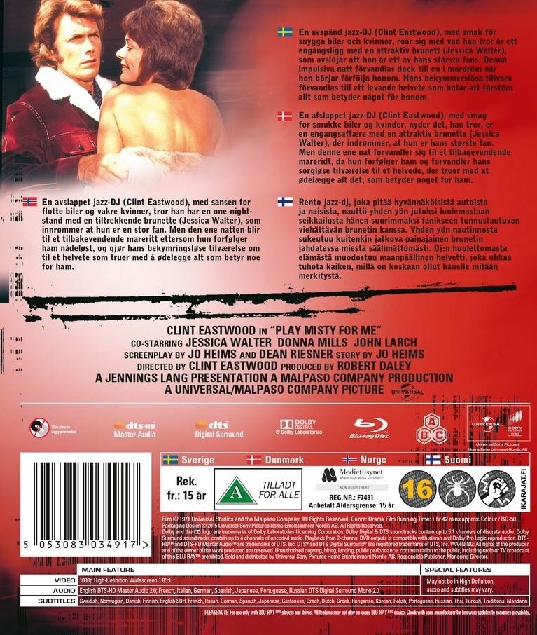 Play Misty For Me (Blu-ray) - 2