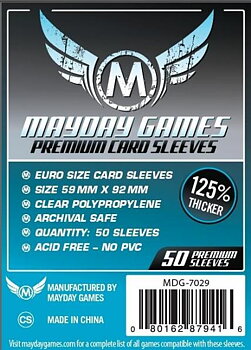 Euro Card Sleeves Premium - 59 x 92 mm - 50 Pack