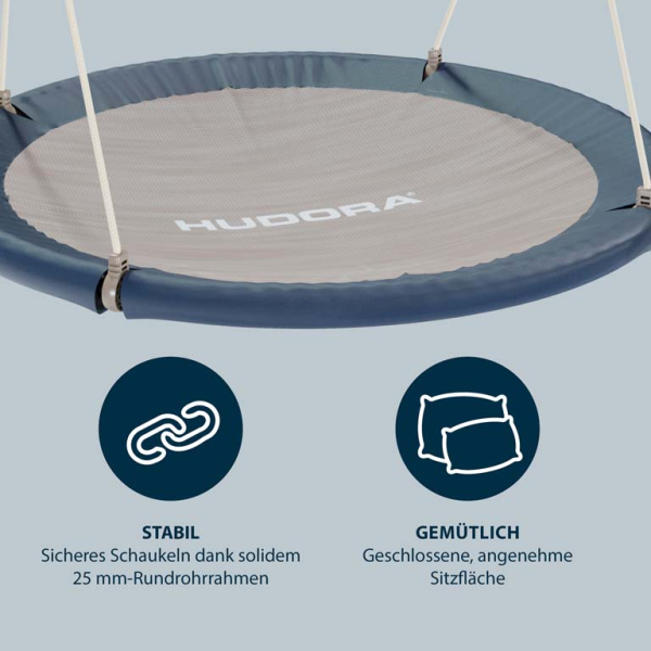 Hudora Lounge Kompisgunga / Fågelbogunga 90 cm Midnight - 3