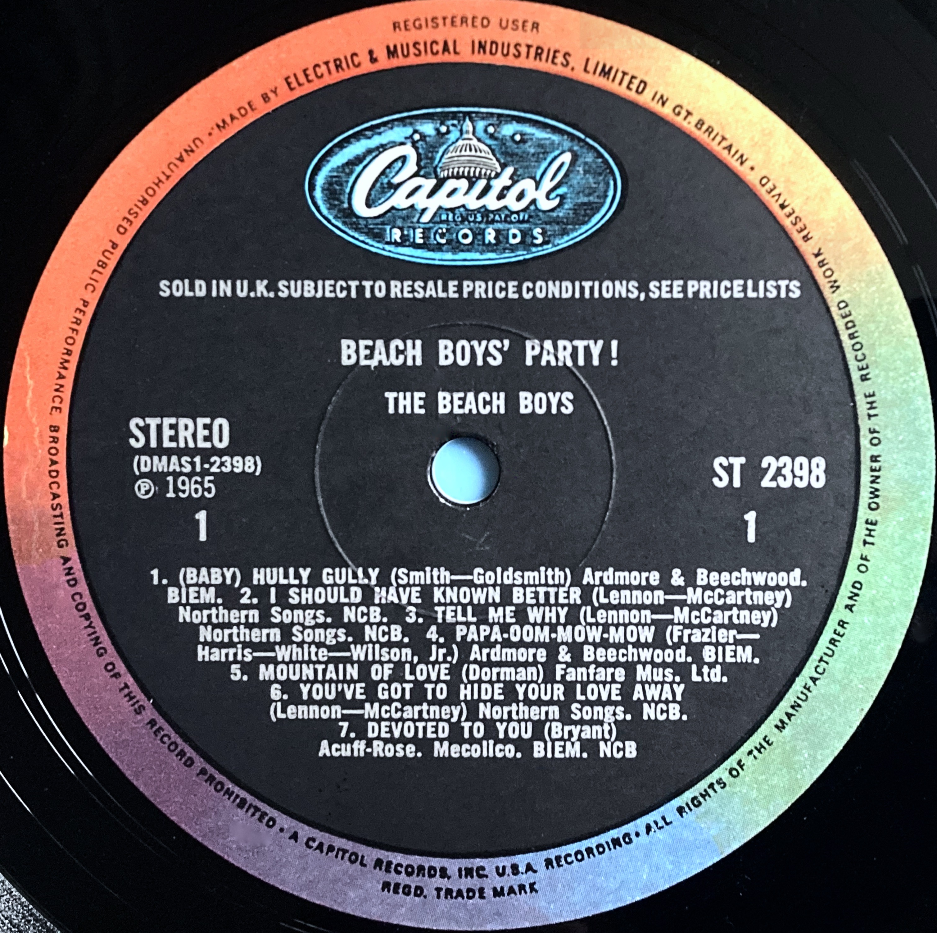 BEACH BOYS - Party! UK-orig Stereo LP 1965 - 3