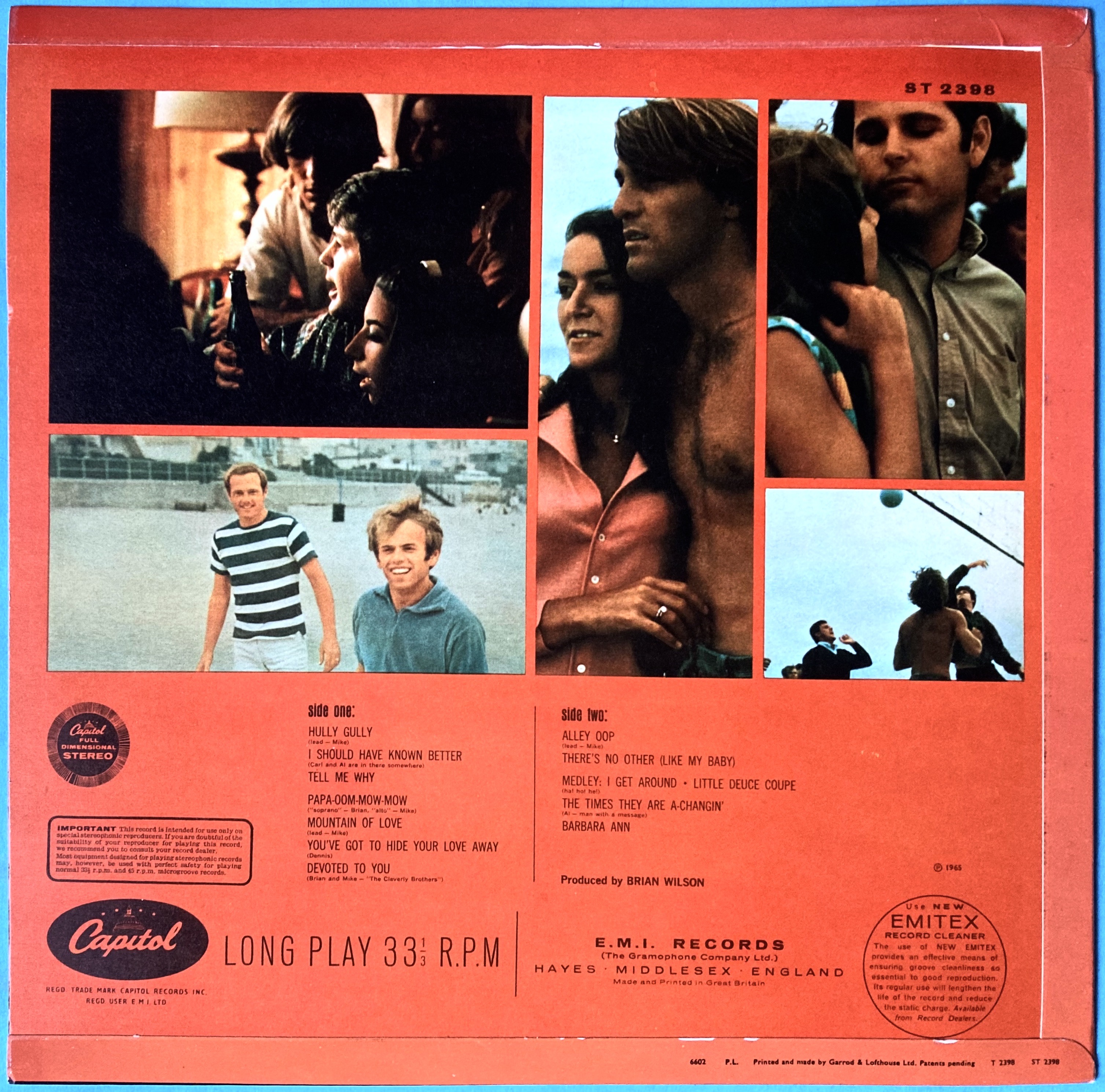 BEACH BOYS - Party! UK-orig Stereo LP 1965 - 2