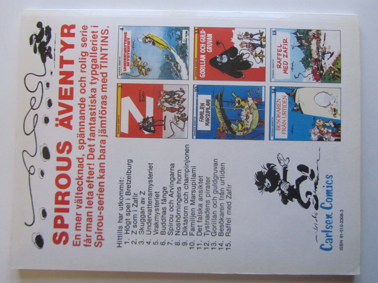 Spirou 15 Raffel med Zafir 1:a uppl. - 2