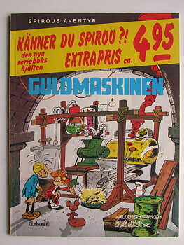 Spirous Äventyr Guldmaskinen Vg+