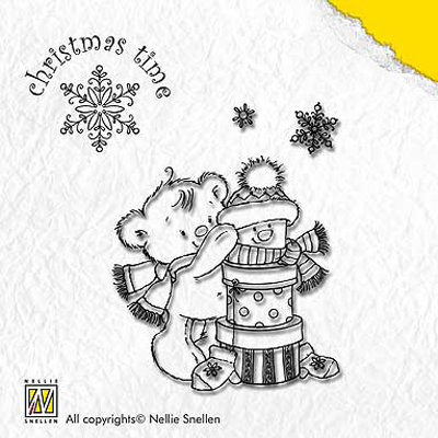Clearstamp Christmas - Present Bear
