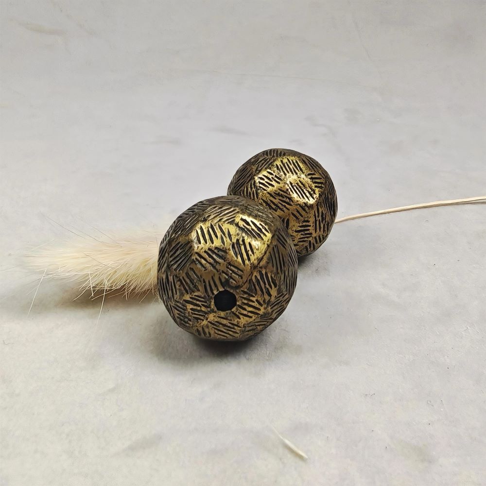 CCB pärla kula 25 mm antikguld 2 st - 2