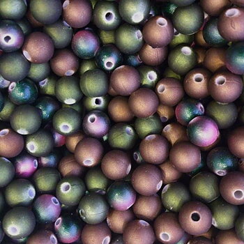 Akrylpärlor 8mm grönmix ca 100st